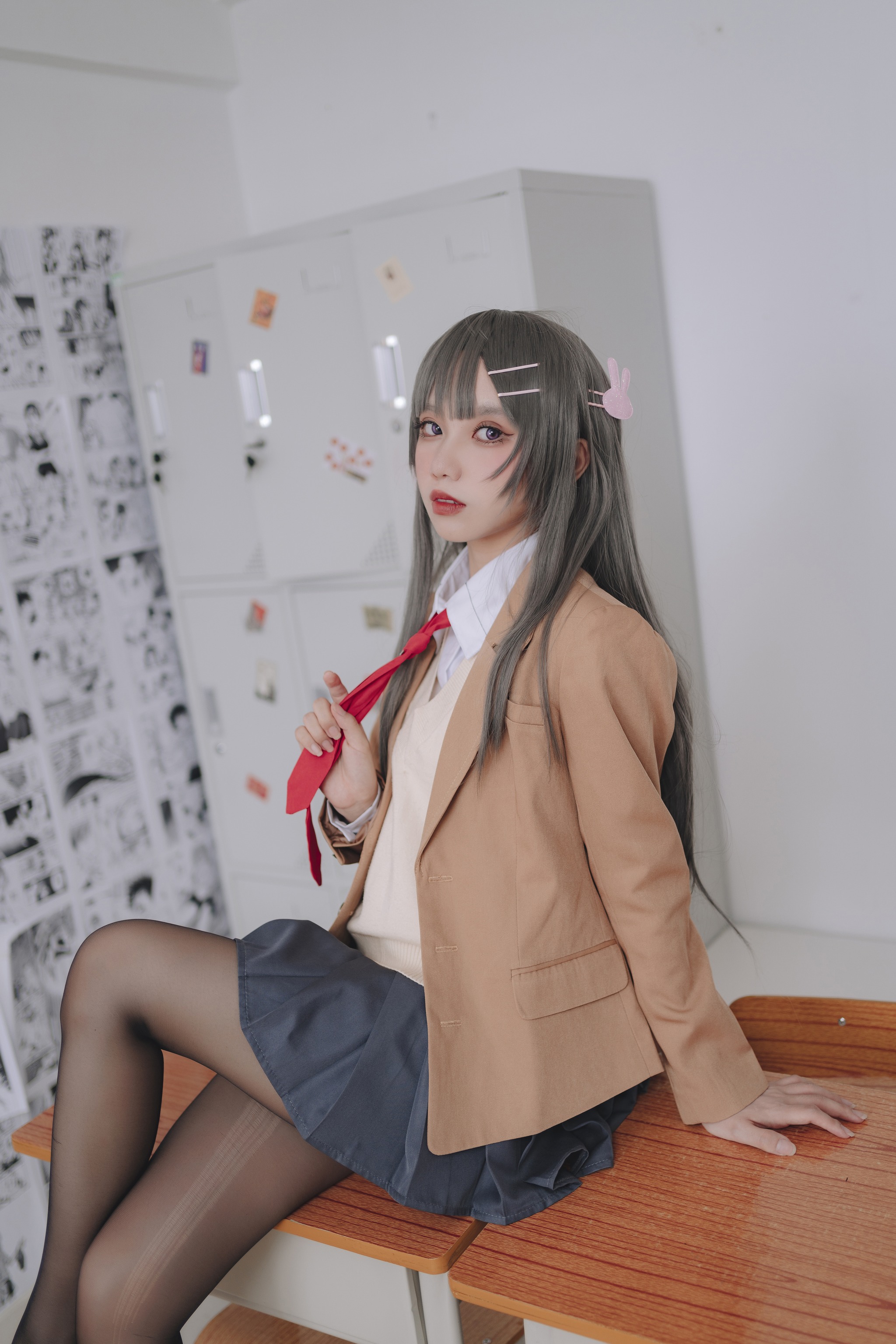 图片[1]-果咩酱w – NO.043  麻衣校服[30P]-XikXak